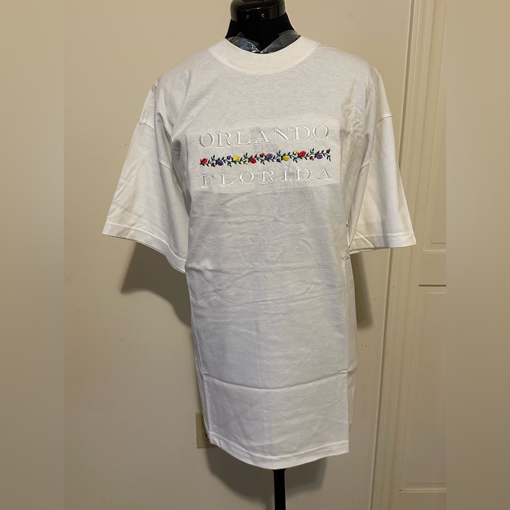 Orlando Florida White Alstyle Apparel & Activewear T-shirt size Large